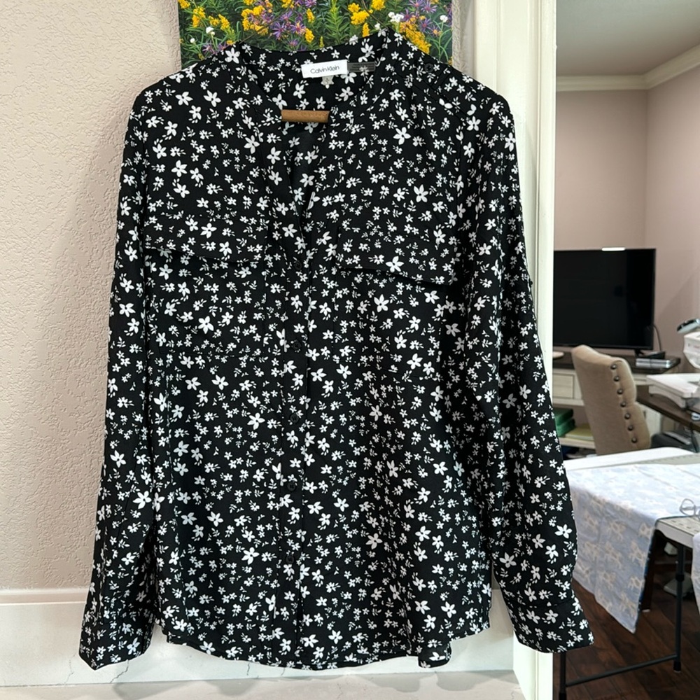 Calvin Klein Button Up Blouse